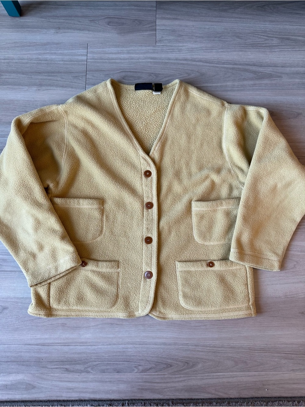 Vintage Patagonia Synchilla cozy tan fleece jacket size large